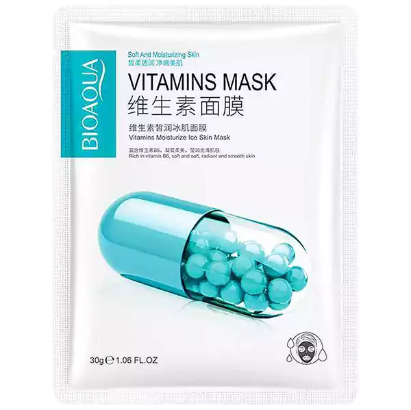 خرید ماسک صورت یخی ویتامین B6 بیوآکوا BIOAQUA اصل-ایریکت