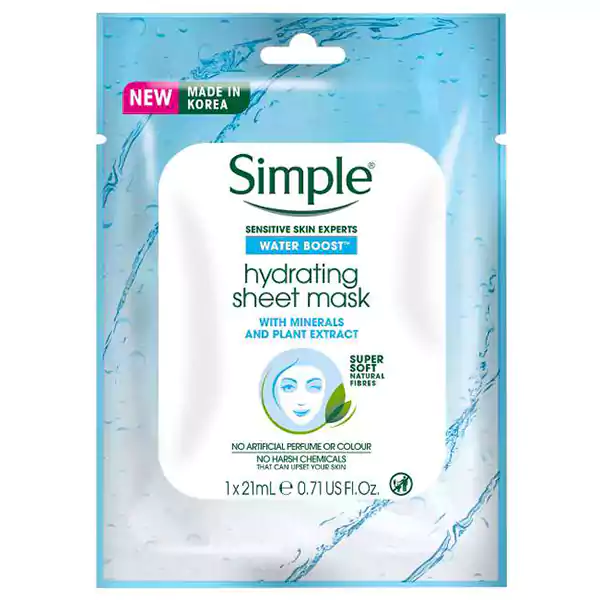 خرید ماسک ورقه ای Hydrating سیمپل Simple اصل-ایریکت