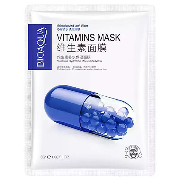 خرید ماسک ورقه‌ ای ویتامین B3 بیوآکوا BIOAQUA اصل-ایریکت